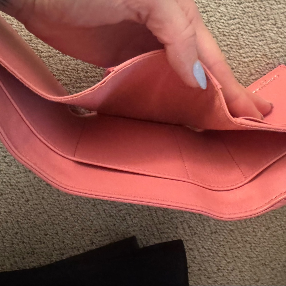 CHANEL Coral Pink Leather Wallet BRAND NEW never used with authentication. - Picture 6 of 7